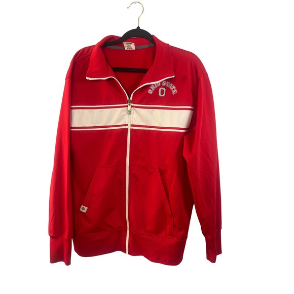 Authentic Apparel Other - Ohio State University Mens Full Zip Jacket Collegiate Football Sporty Streetwear